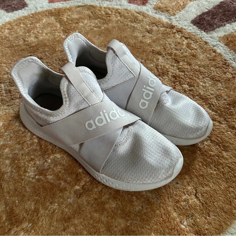 Adidas white Puremotion Cloudfoam trainers